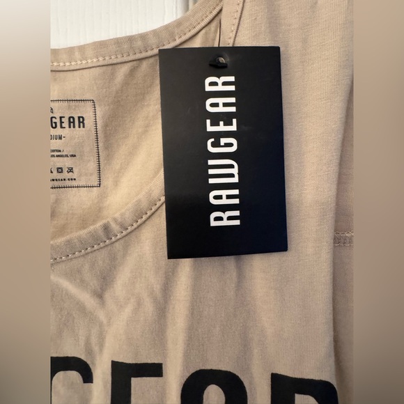 RAWGEAR Men’s Tan Tank Top Size Medium - Picture 4 of 8